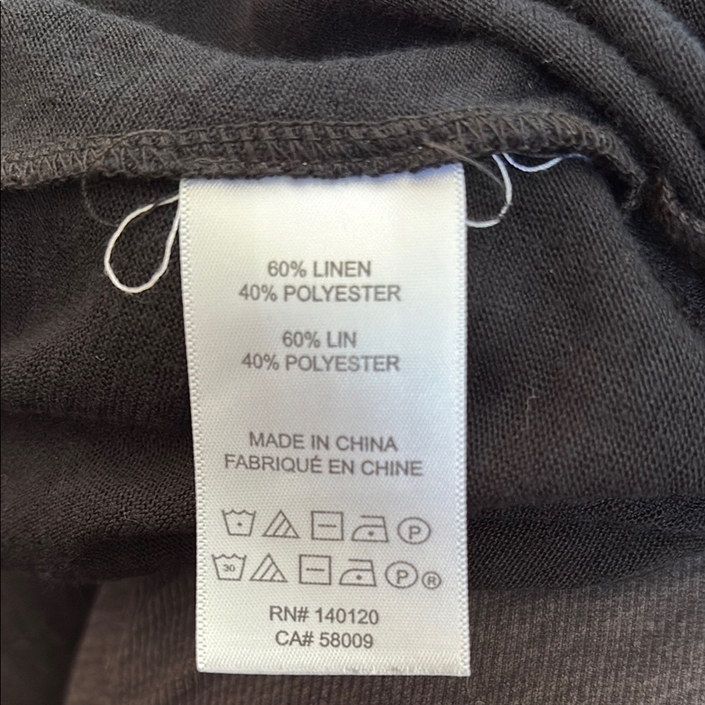 Stella & Dot Linen Blend Sleeveless Tie-Front Top - Picture 3 of 3